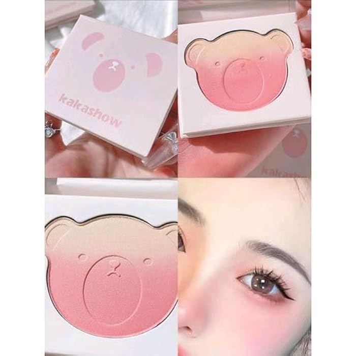 Blush Powder1Pc2-Color Blush Palette Gradient Natural - Image 2